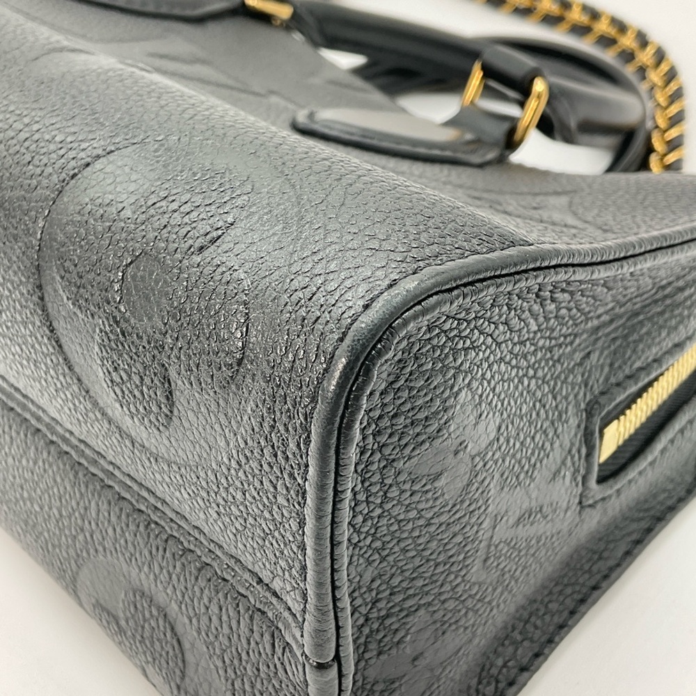 Louis Vuitton On The Go East West Monogram Black Leather Tote Bag Purse - Picture 13 of 14